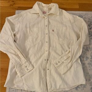 Levi’s Cream Button-Up Shirt
